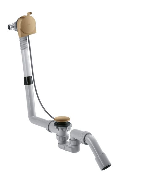 Hansgrohe-HG-Komplettset-Wanneneinlauf-Ablauf-und-Ueberlaufgarnitur-fuer-Normalwannen-Brushed-Bronze-58307140 gallery number 1